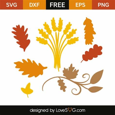 Free svg cut files to download. Fall leaves | Lovesvg.com