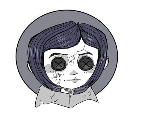 Coraline Button Eyes By Adornedhorns Redbubble