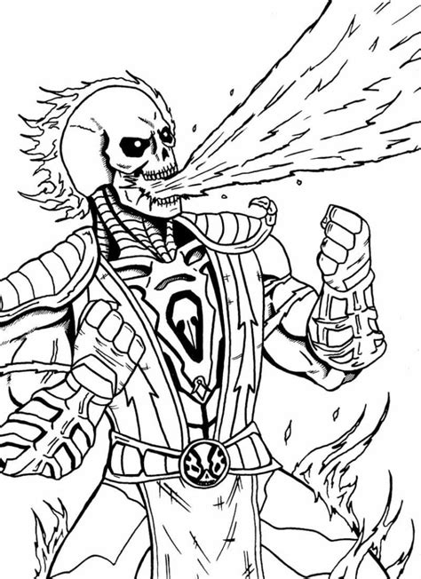 Mortal Kombat Johnny Cage Coloring Coloring Pages