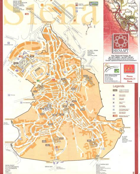 Mapas De Siena Itália Mapasblog