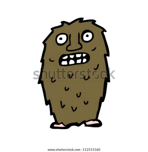 scary hairy monster cartoon stock vector royalty free 112551560 shutterstock