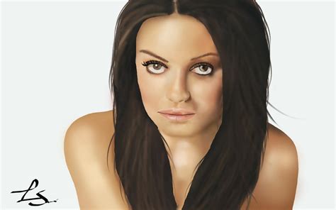 Mila Kunis Painting Photoshop By Lucsauve On Deviantart