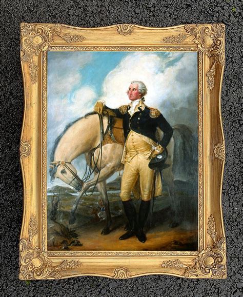 Gilt Framed Lithograph Of George Washington Etsy