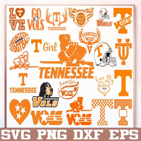 Bundle 23 Files Tennessee Vols Football Team Svg Tennessee Inspire