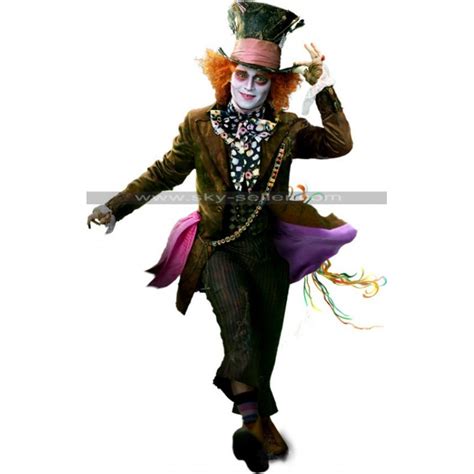 Alice In Wonderland Mad Hatter Johnny Depp Costume Coat