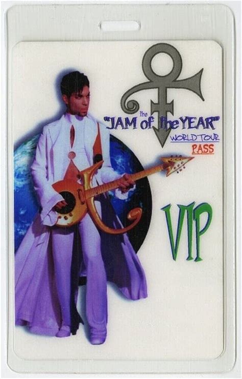 Prince Emancipation Concert Tour Band Vip Stage Laminated