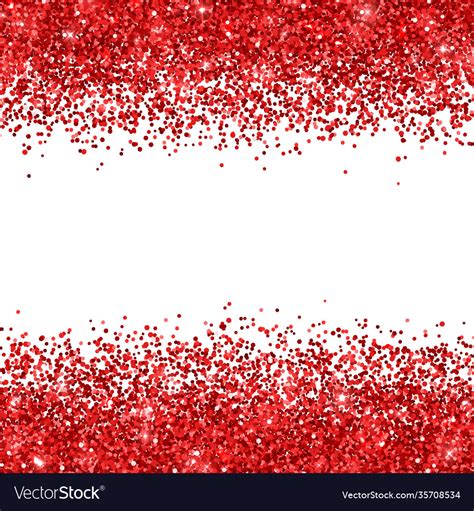 Red Glitter On White Background Royalty Free Vector Image