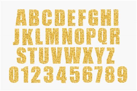 Printable Gold Glitter Letters Printable Word Searches