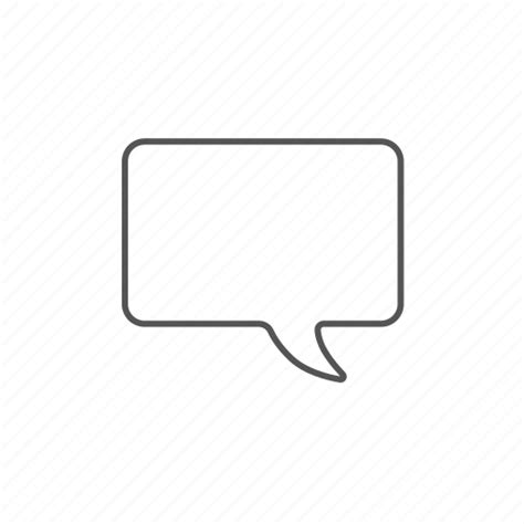 Blank Dialog Discussion Empty Speech Square Talk Icon Download