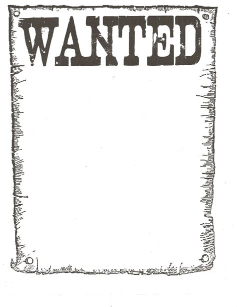 Wanted Poster Invitation Templates Clip Art Library