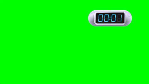 5 Second Digital Countdown Timer Stock Footage Video 100 Royalty