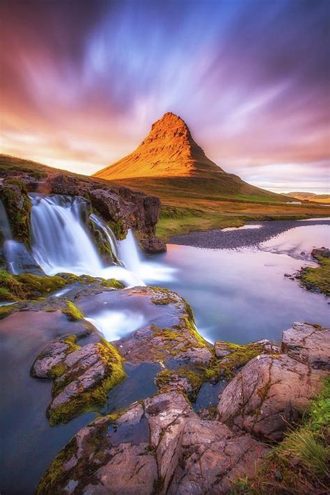 Beautiful Mountain And Waterfall Photograph By Artpics