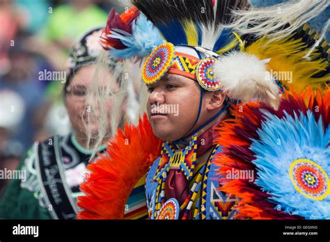 Pow Wow Native Male Dancer In Traditional Regalia Six Nations Of The Grand River Champion Of
