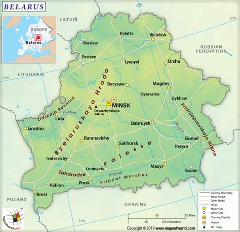 Belarus Map Belarus Political Map Produkterbaruindonesia