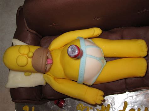 Homer Simpson Cake Cakecentral Hot Sex Picture