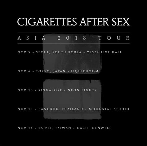 Cigarettes After Sex เตรียมตัวให้พร้อมกับคอนเสิร์ตที่ไทยพฤศจิกายนนี้
