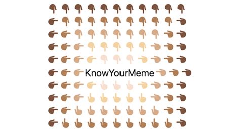 Cascading Pointing Hand Emoji Copypasta Know Your Meme