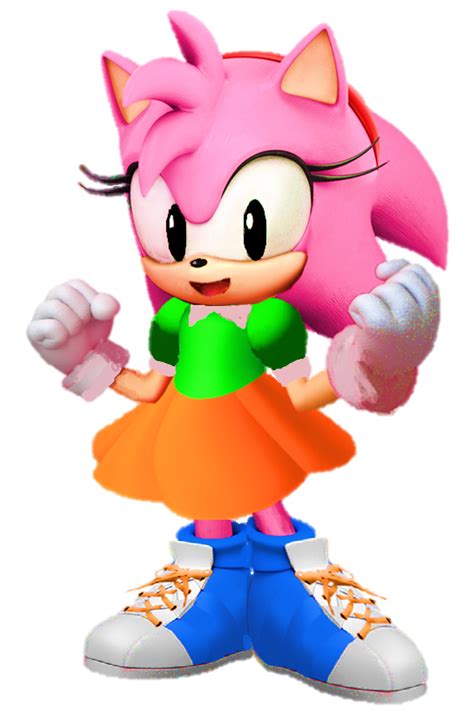 Image 3d Amy Rose Classic Clothing By Thearenddude D3kffhhpng Sonic Fanon Wiki Fandom