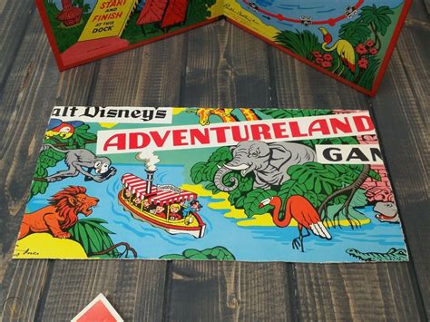 Vintage 1956 Walt Disneys Adventureland Board Game By Parker Brothers