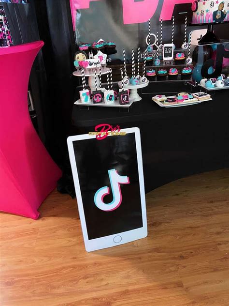 Sign up for tips, new products and specials from party city! TikTok Inspired Theme Birthday Party Ideas | Photo 3 of 27 ...