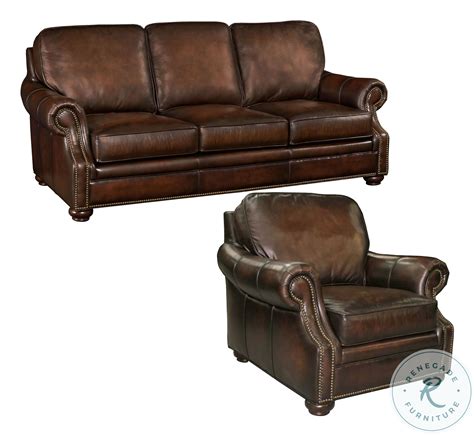 Montgomery Brown Leather Sofa Ss185 03 089