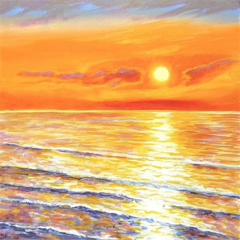 Ocean Sunset Painting At Explore Collection Of