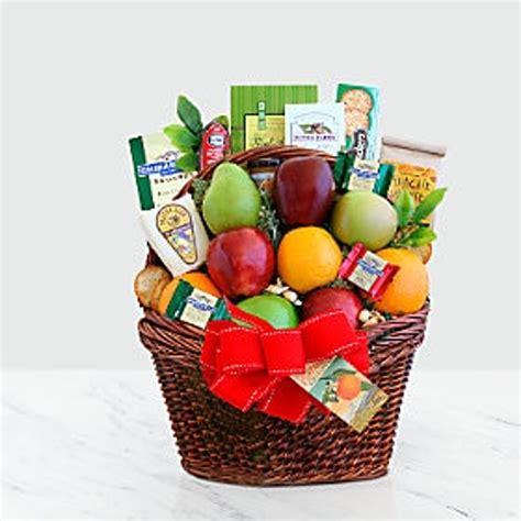 Large Fruit And Gourmet Basket Gidas Flowers