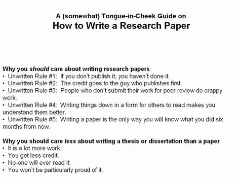 How To Write A Scientific Research Paper Part 1 Of 3