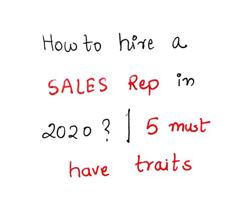 Five Must Have Traits In Sales Rep In 2021 Concurate