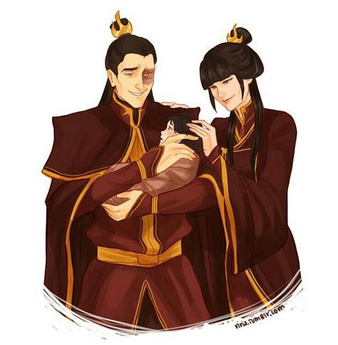 Airbender All Grown Up Fire Lord Zuko His Wife Mai And Their Daughter Zuko The Last
