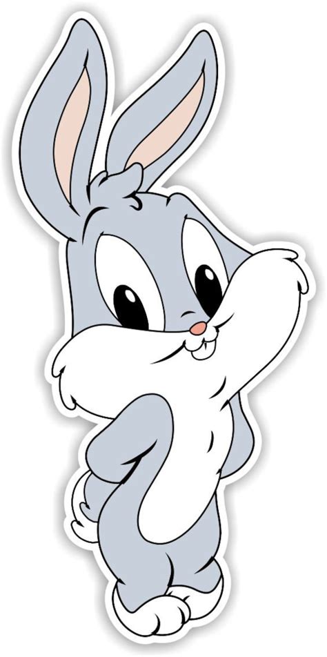 Baby Bugs Bunny Vinyl Sticker Decal Full Color Cad Cut Etsy