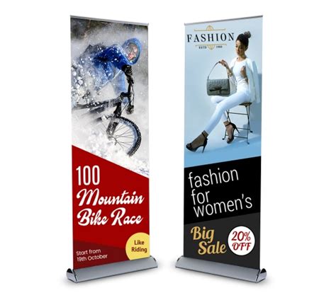 Custom Retractable Banner 33 X 81 Roll Up Banner Stand Custom