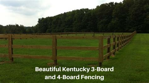 Burcors Kentucky 3 And 4 Board Fencing Is Perfect For Horse Farms