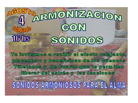 Espacio De Armonia Armonizacion Grupal Con Sonidos En Villa Bosch