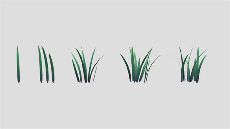 Stylized Grass Download Free 3d Model By Nicosama Firdaussahak