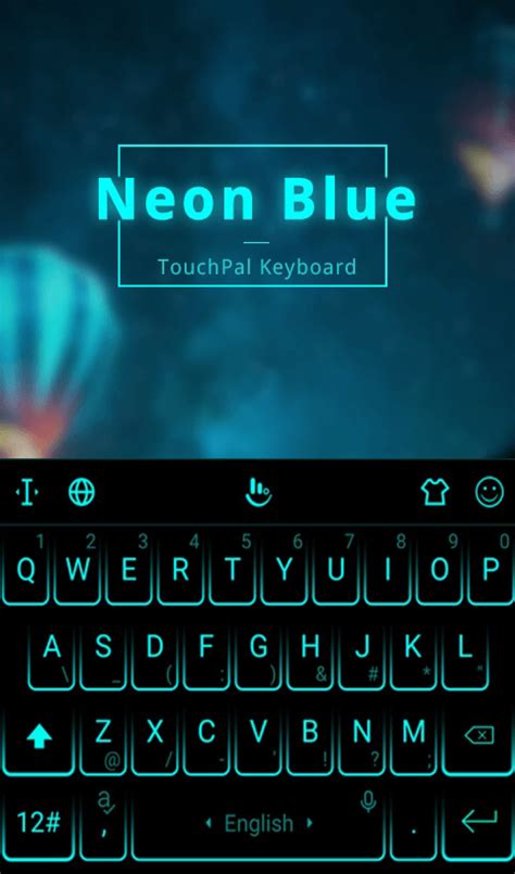 Скачать Neon Blue Keyboard Theme 67162019 последняя версия на Андроид бесплатно в Apk