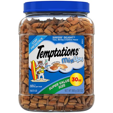 If the item details above aren't accurate or complete, we want to know about it. TEMPTATIONS MixUps, Crunchy and Soft Cat Treats, Surfers ...