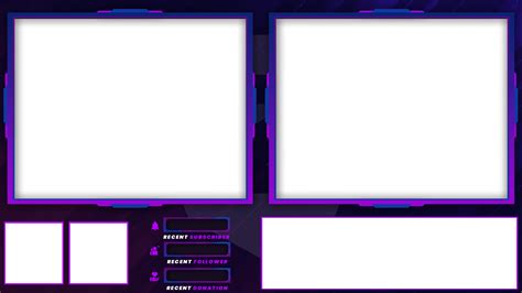 Ometv Overlay Purple And Blue Zonic Design Download