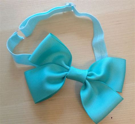 Teal Blue Adjustable Bow Headband By Bowbandsforbabes On Etsy