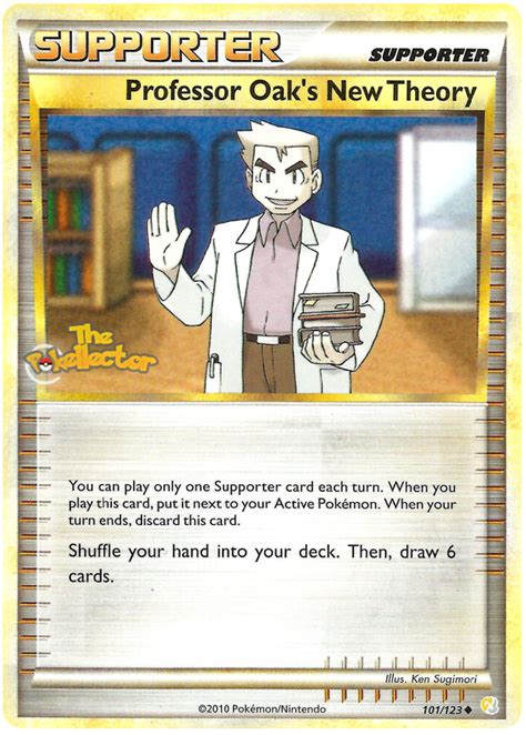 Professor Oaks New Theory Heartgold Soulsilver 101 Pokemon Card