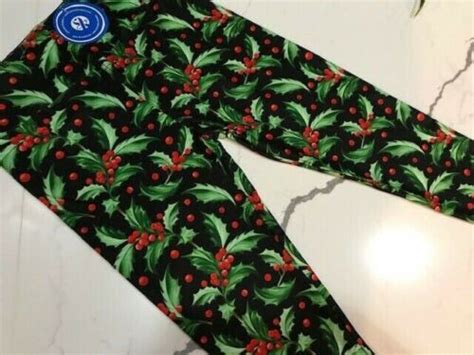 Holly Christmas Tween Charlies Project Leggings Closeout Final Sale Ebay