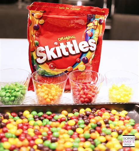 Skittles Taste The Rainbow Super Bowl 50 Party Candy Table