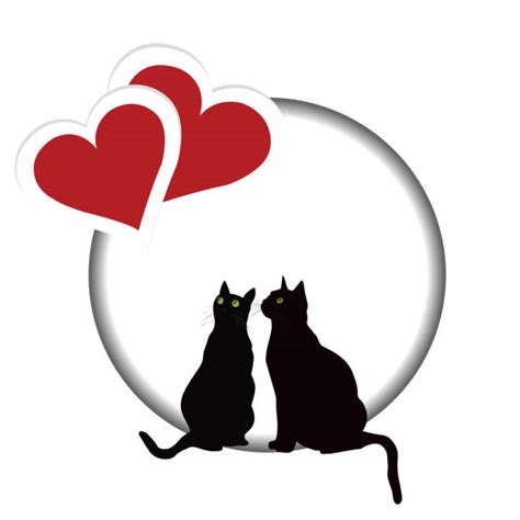 Two Cats Illustrations Royalty Free Vector Graphics And Clip Art Istock