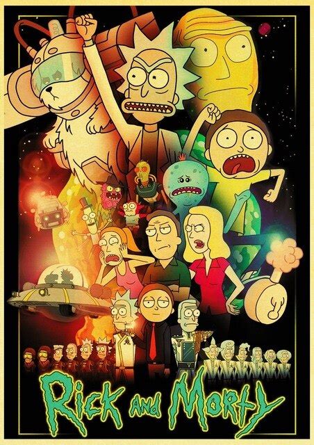Rick And Morty Series 2 Retro Poster Kraft Paper Vintage Posters