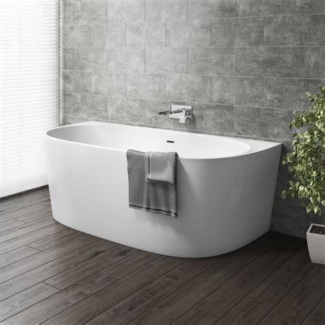 Gable Modern Back To Wall Freestanding Bath 1700 X 800 X 580mm