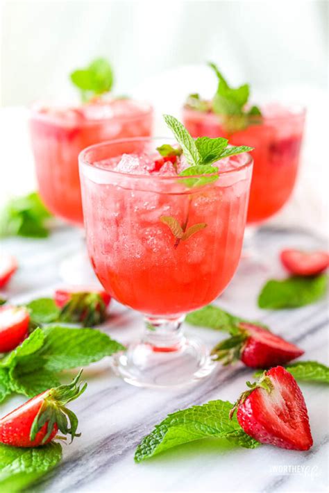 Juneteenth Strawberry Soda Summer Drink For A Cookout