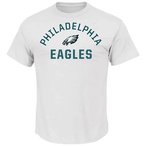 Mens Majestic White Philadelphia Eagles For All Time T Shirt