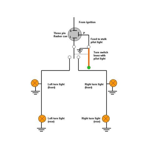 2 Pin Flasher Relay Circuit Diagram