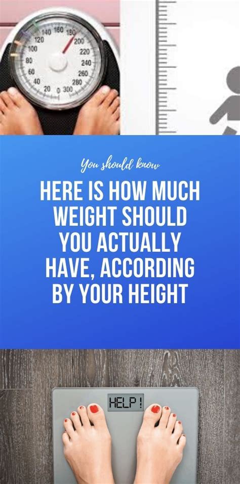 Here Is How Much Weight Should You Actually Have According By Your