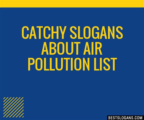 30 Catchy About Air Pollution Slogans List Taglines Phrases And Names